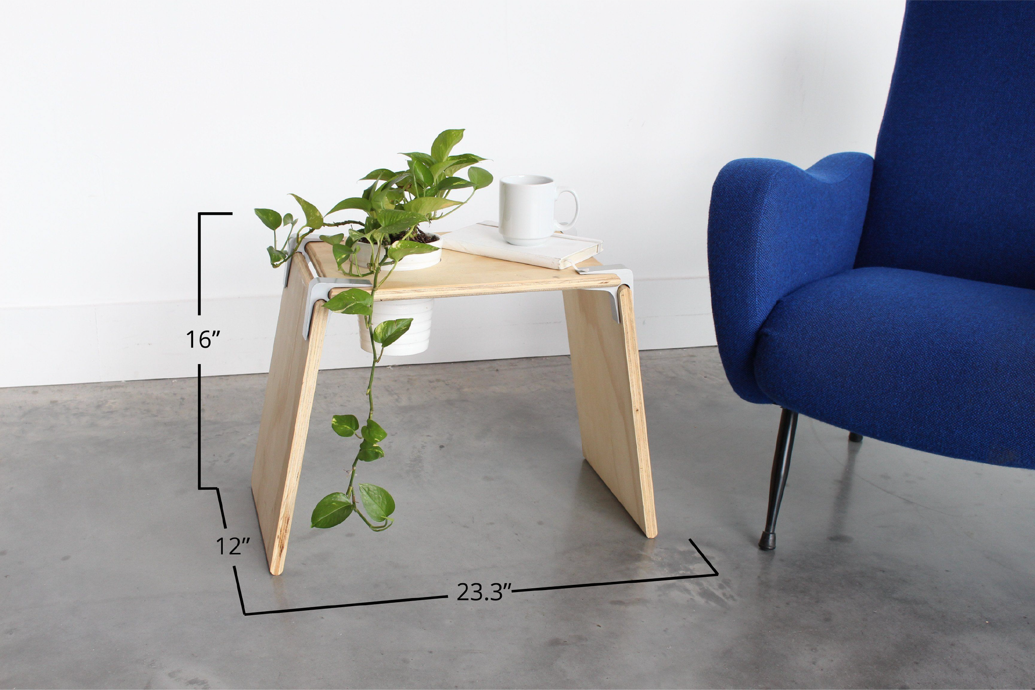Pure Table Stand Pedestal Table Plant Stand Freeform Sculptural Organic Natural Tree