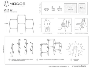 Hexagon Side Table | Three Cells - Modos Furniture