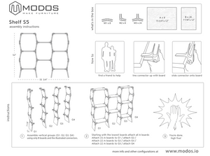Hexagon Shelf | Five Cells - Modos Furniture